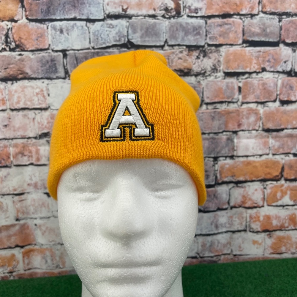 Top of the World Appalachian State Mountaineers Beanie Hat Gold One Size Acrylic